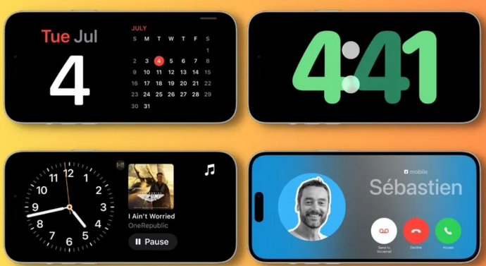 马山苹果手机维修分享iOS17横屏充电待机显示有什么好处 