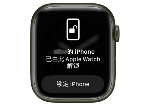 马山苹果手机维修分享用 AppleWatch 解锁配备面容 ID 的 iPhone方法 