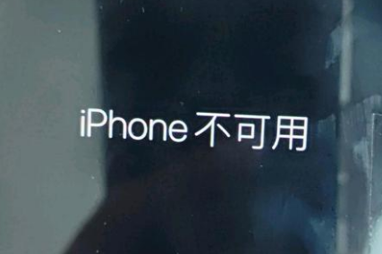 马山苹果服务网点分享锁屏界面显示“iPhone 不可用”如何解决 